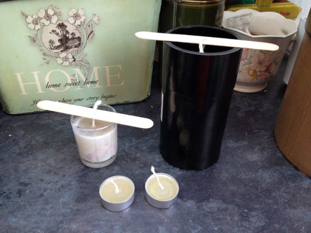 A first attempt at candle making